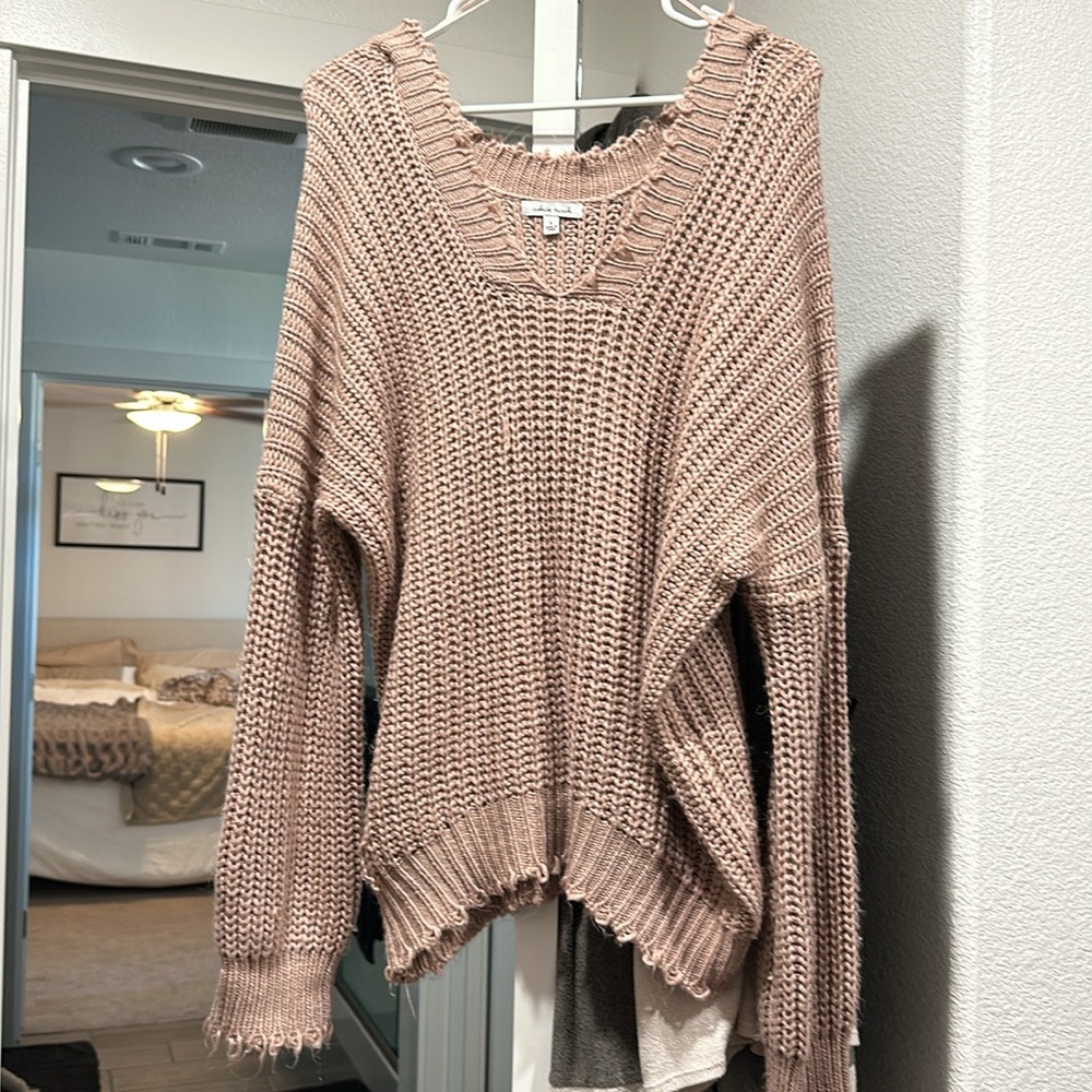 Comfy pink sweater